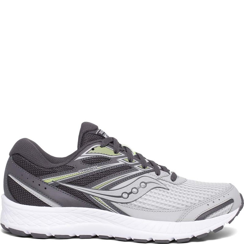 Saucony Men's Cohesion 13 Walking Shoe, Grey/Citron, 12 M US - Image 3